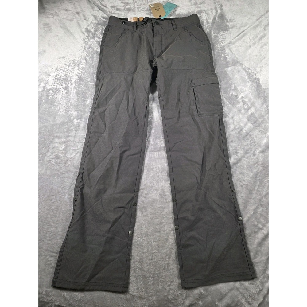 NWT Prana Stretch Zion Pant II Relaxed Fit Outdoor/Hiking/Vented/Dark Iron/31x32